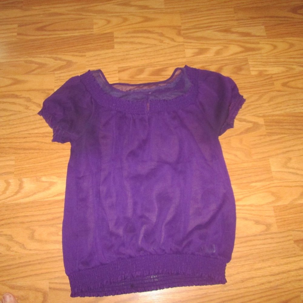 5/$25 Express Deep Purple Top Size M